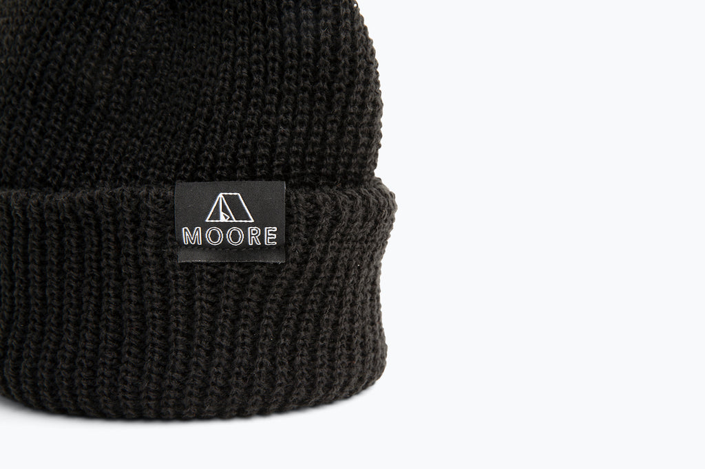 Moore Knit Beanie-Black